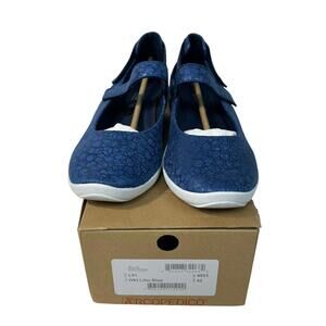 Arcopedico Women's L51 Vegan Suede Mary Jane Shoes Denim Blue EUR 42 US Sz 11.5